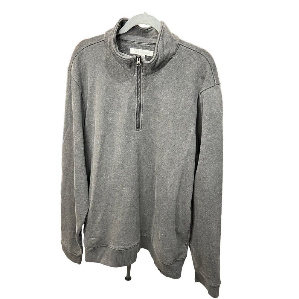 OUTERKNOWN MENS HIGHTIDE QUARTER ZIP TERRY LONG SLEEVE SHIRT SIZE XXL $138
